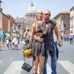 "They are from Rome and said this was their most amazing experience - being in their own city, in St. Peter's Square, with their motorcycle and in their own style. I really like their pose, they were such strong characters it was like being in a theatre."Photo: Humans of Rome/Marco Massa