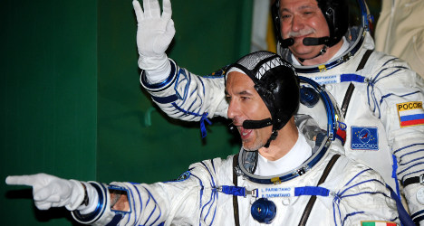 Italian astronaut and crew take trip around ISS