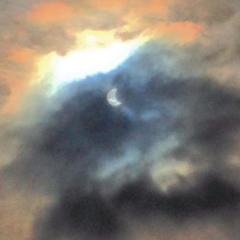 The eclipse seen from Vojens. Photo: Jessica Scott-Reid