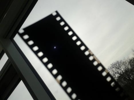 The eclipse seen from Odense. Photo: Amelia-Elena Rotaru