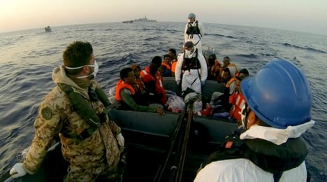Photo by HO/Italian Navy/AFP