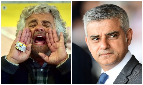 Fury as Grillo makes 'terrorist' jibe at London Muslim mayor
