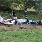 Light aircraft crashes and catches fire in northern Italy, killing one