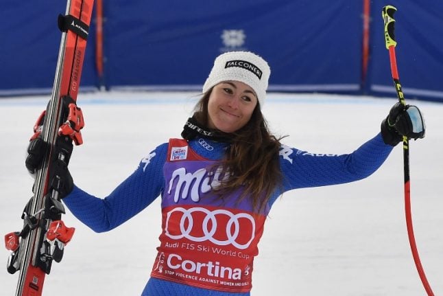 Italy’s Sofia Goggia beats US favourite to win ski world cup