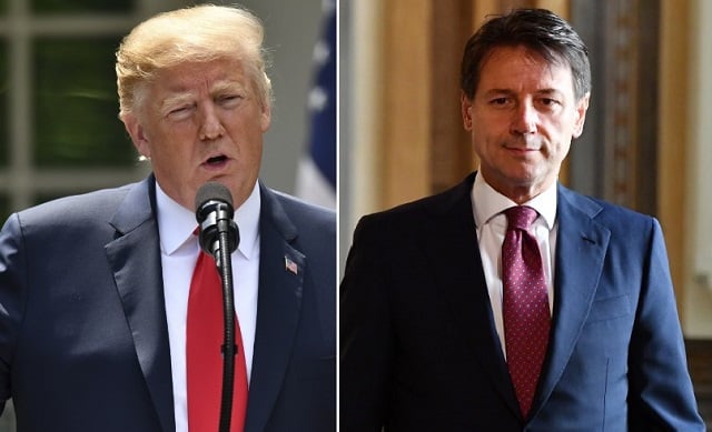 Unlikely allies? Italian PM Giuseppe Conte meets Donald Trump