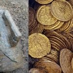 Roman gold coins discovered in Italian theatre