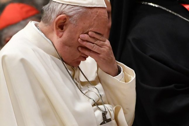 Pope compares child sex abuse to ‘human sacrifice’ at landmark Vatican summit