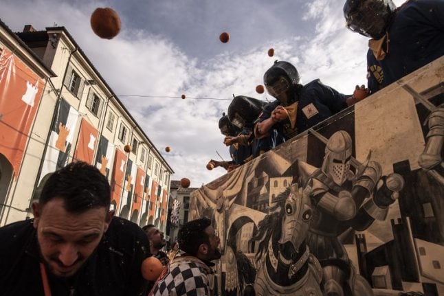 IN PHOTOS: Italy's annual orange fight