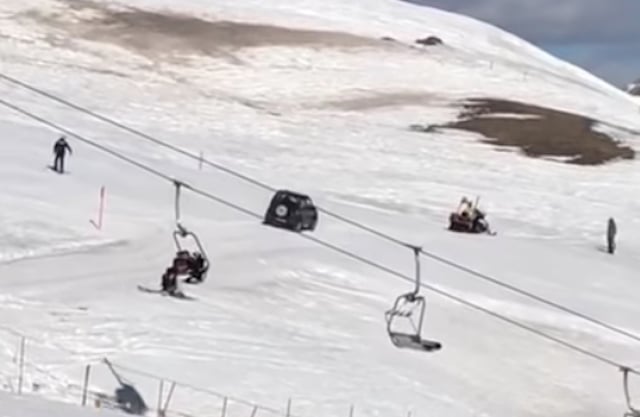 VIDEO: Italian police catch 92-year-old driving on ski slope