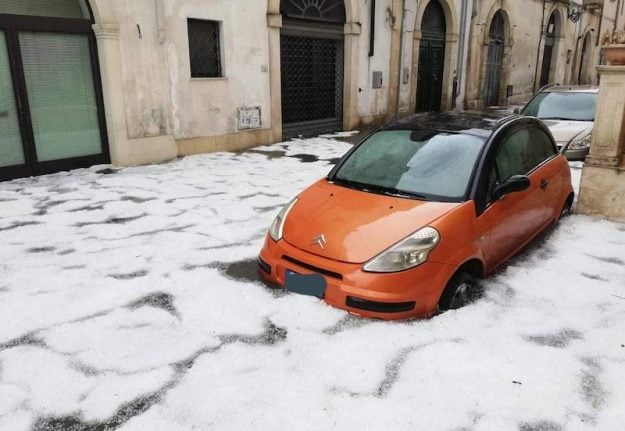Snow in southern Italy in June? No, it’s just a monster hail storm