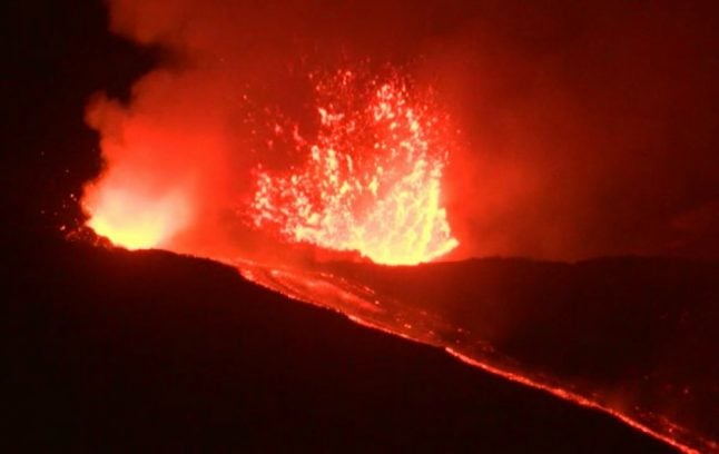 ‘Lively spattering’: Italy’s Mount Etna sparks into life