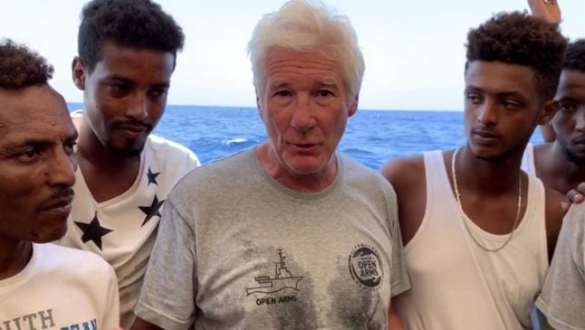 Rescue ship plucks 85 from the sea as Richard Gere shines light on migrant plight
