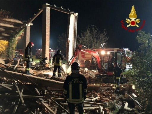 Three Italian firefighters killed in mystery explosion at abandoned farm