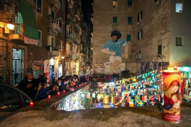 ‘Naples is crying tonight’: Italy pays tribute to Maradona