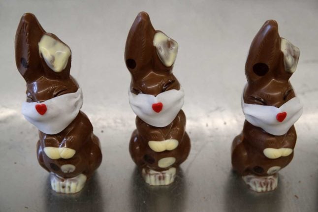 Chocolate bunnies in Switzerland