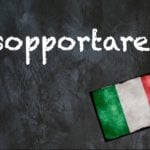 Italian word of the day: ‘Sopportare’