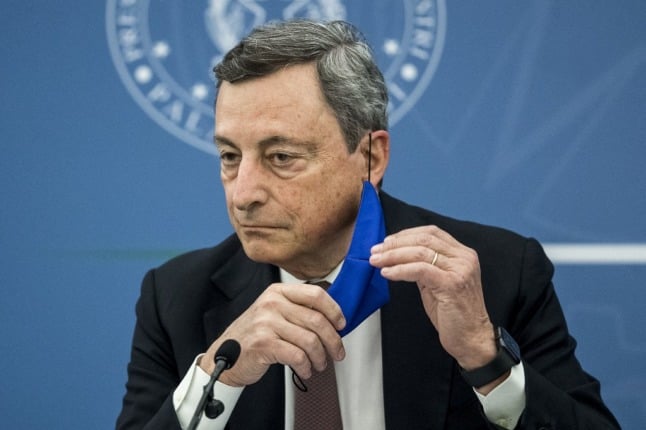 Italy's Prime Minister Mario Draghi