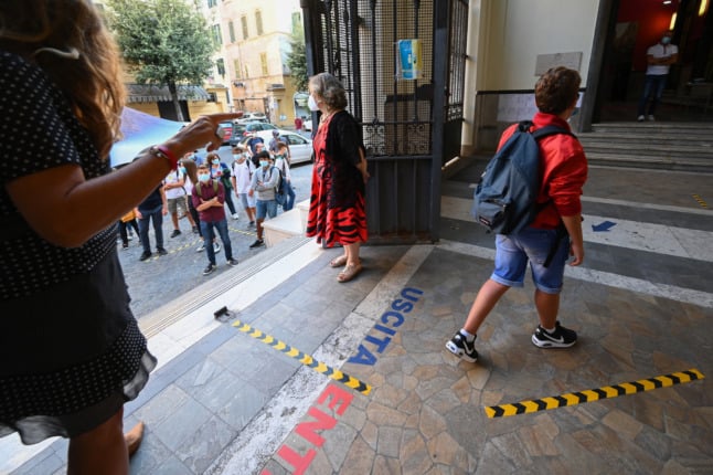 Italy outlines plan to resist Covid closures as four million students return to school