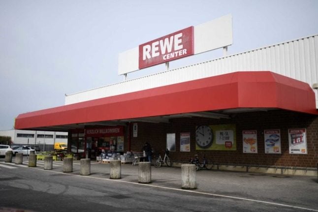 A picture of German supermarket Rewe