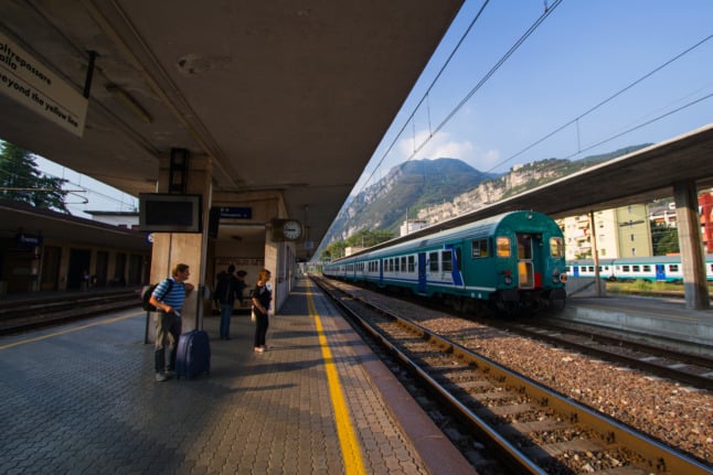 An Italian train station.
