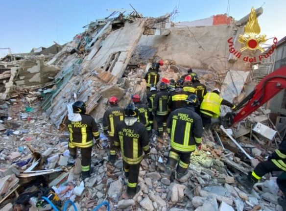 Search continues for two missing after building explosion in Sicily