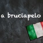 Italian expression of the day: 'A bruciapelo'