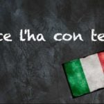 Italian expression of the day: Ce l'ha con te