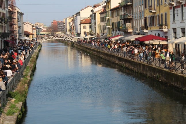 Milan's navigli canals